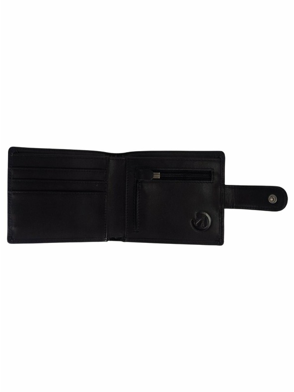 Meatfly Meatfly kožená peňaženka Nathan Premium Black | Čierna | Veľkosť