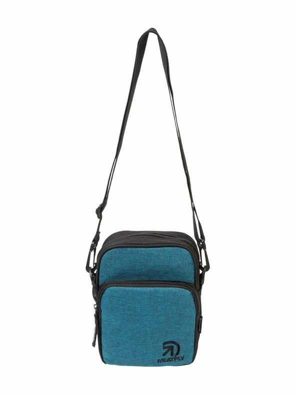 Meatfly Meatfly pánska kabelka Hardy Petrol Heather | Modrá | Objem 1,5 L