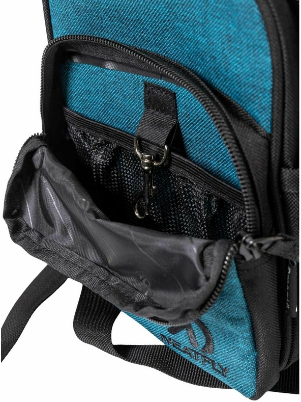 Meatfly Meatfly pánska kabelka Hardy Petrol Heather | Modrá | Objem 1,5 L