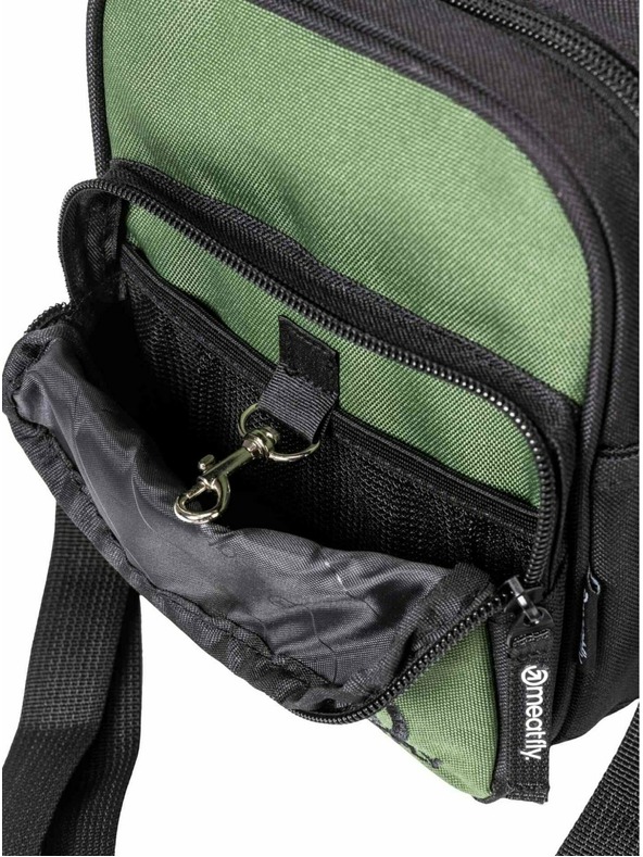 Meatfly Meatfly pánska kabelka Hardy Dark Olive | Zelená | Objem 1,5 L