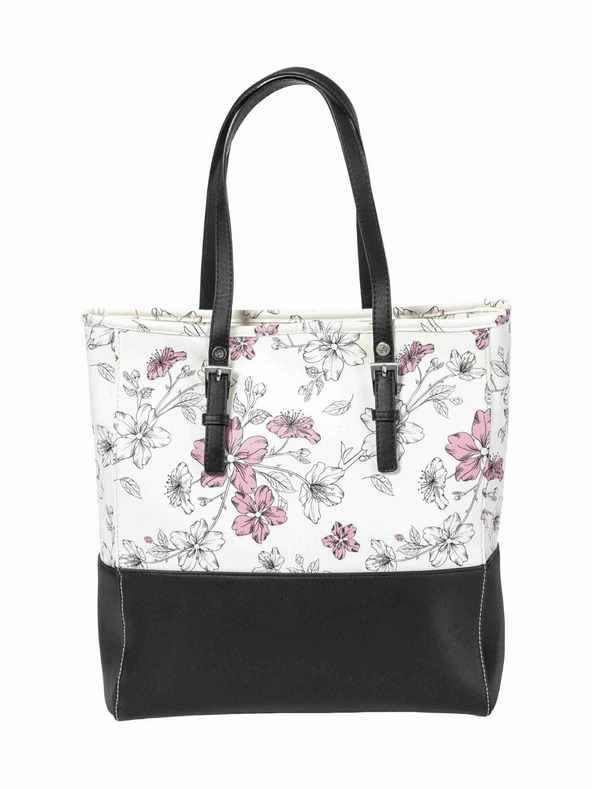 Meatfly Meatfly kabelka Slima Blossom White | Biela | Objem 12 L