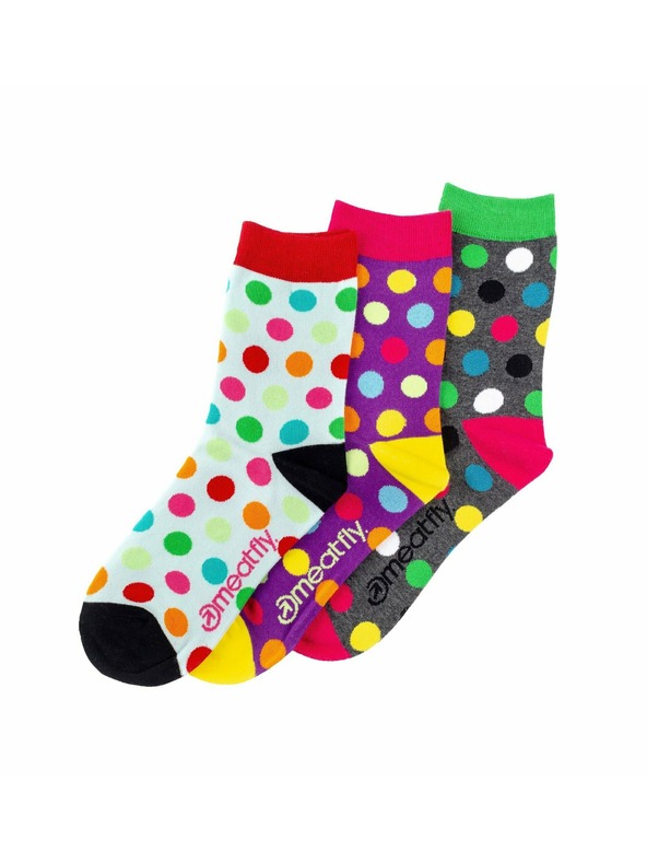 Meatfly Meatfly dámske ponožky Lt. Regular Dots Gift Pack | Viacfarebná | Veľkosť