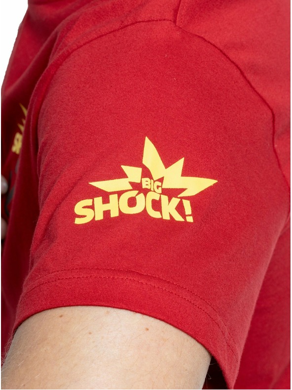 Meatfly Meatfly pánske tričko Big Shock Teamup Dark Red | Červená | Veľkosť