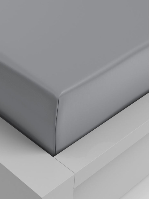 Kvalitex Napínacie prestieradlo viskóza 200x200cm svetlosivé