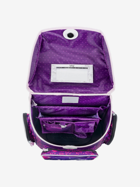 BAAGL  Fialová školská taška Ergo Baagl Kôň