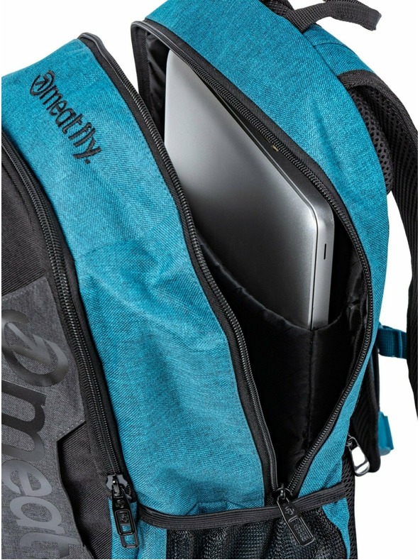 Meatfly Meatfly batoh Basejumper Petrol Heather / Black 22 L | Modrá | Objem 22 L