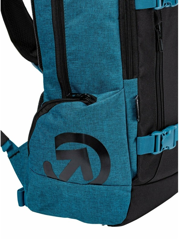 Meatfly Meatfly batoh Basejumper Petrol Heather / Black 22 L | Modrá | Objem 22 L