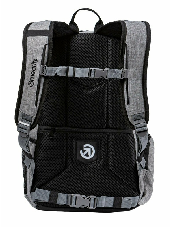 Meatfly Meatfly batoh Basejumper Grey Heather / Black 22 L | Čierna | Objem 22 L