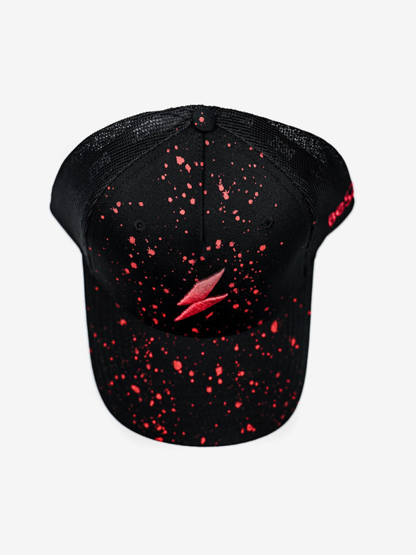 Be52 Be52 Bolt splash šiltovka prémiová čierna/červená