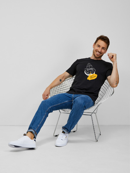 ZOOT.Original Čierne pánske tričko ZOOT.Original Vajce Benedikt