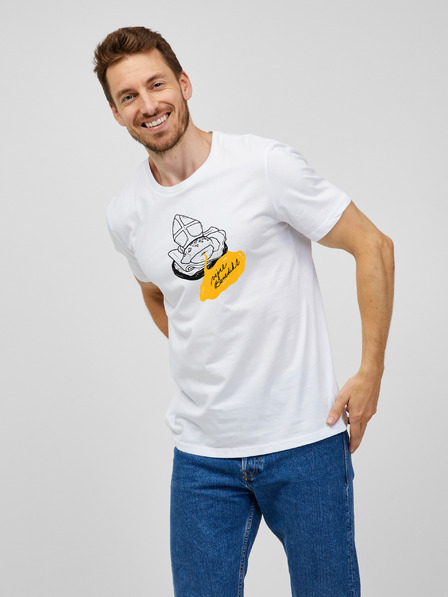 ZOOT.Original Biele pánske tričko ZOOT.Original Vajce Benedikt