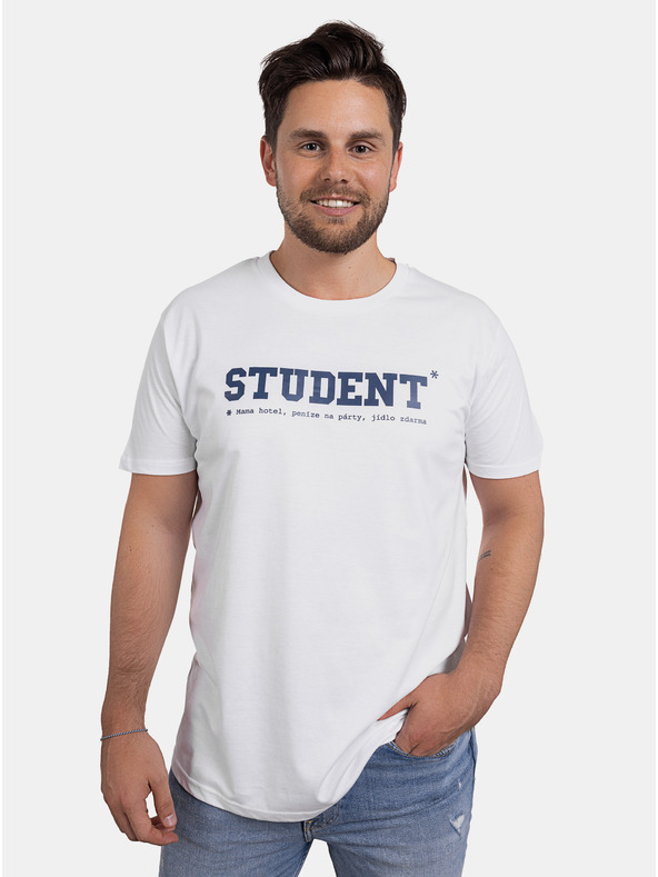 ZOOT.Original Biele pánske tričko ZOOT Original Študent