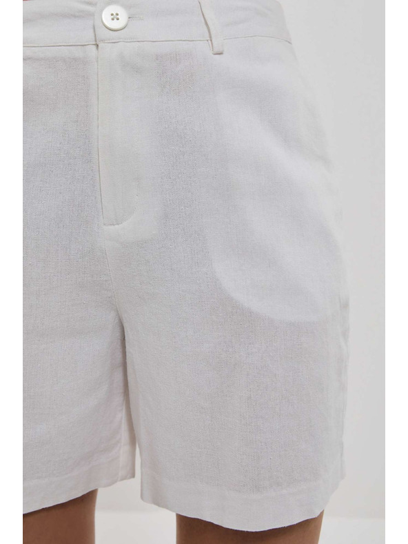 Moodo Biele dámske šortky Moodo