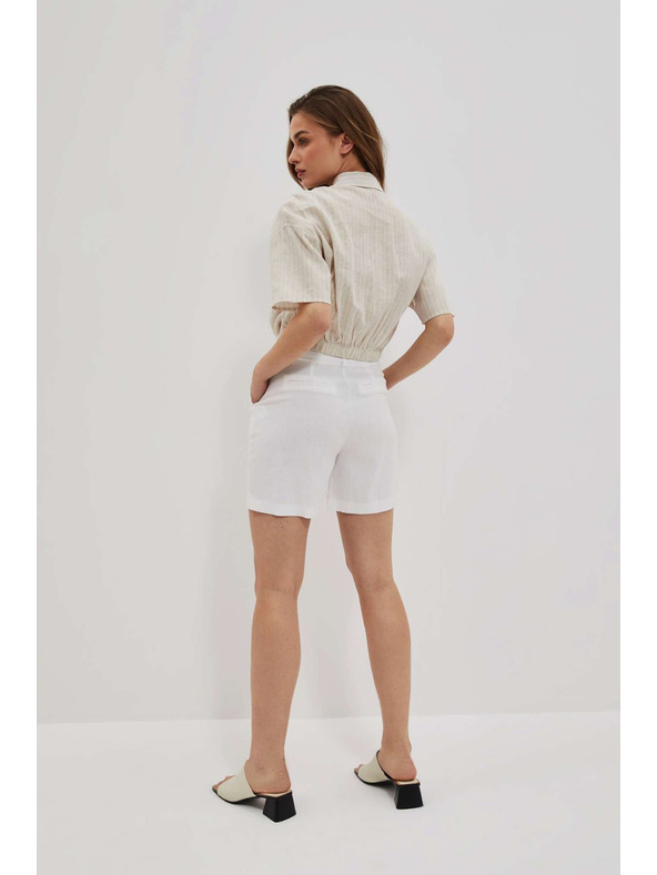 Moodo Biele dámske šortky Moodo