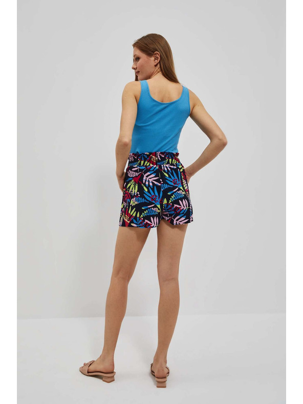 Moodo Dark blue women's patterned shorts Moodo