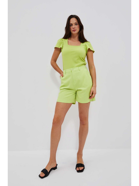 Moodo Light green women's shorts Moodo