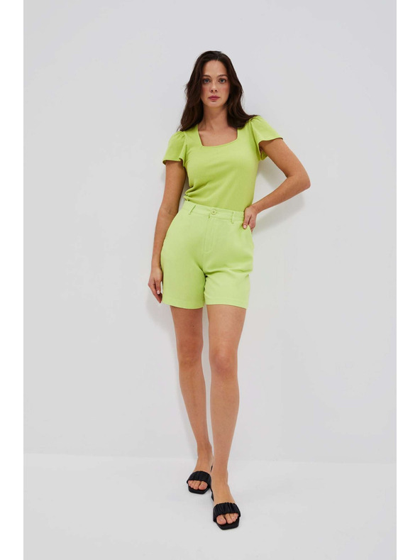 Moodo Light green women's shorts Moodo