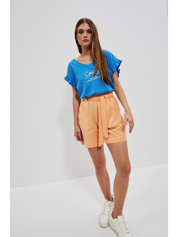 Moodo Oranžové dámske šortky Moodo