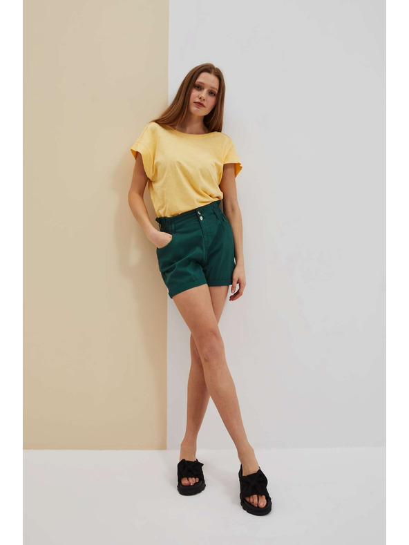 Moodo Dark green women's shorts Moodo