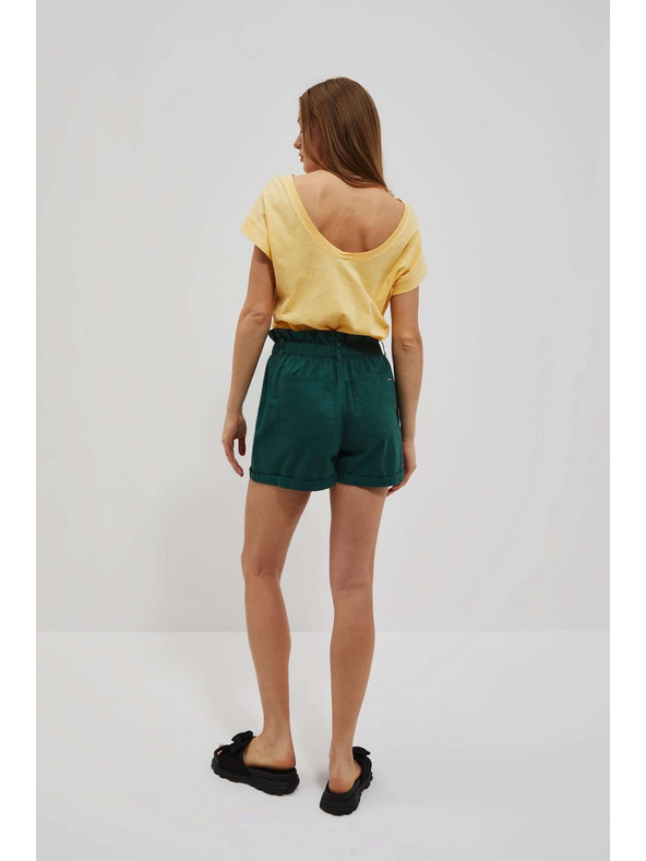 Moodo Dark green women's shorts Moodo