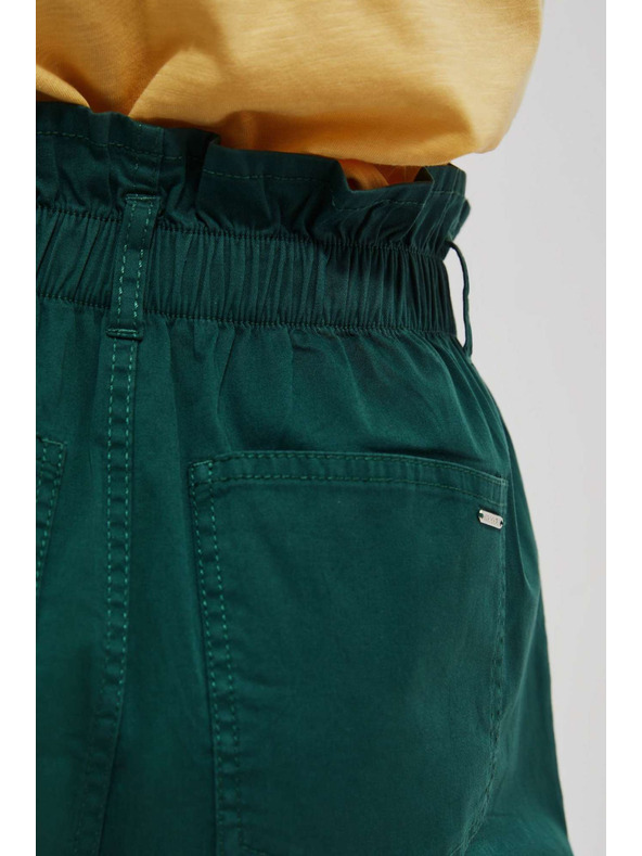 Moodo Dark green women's shorts Moodo