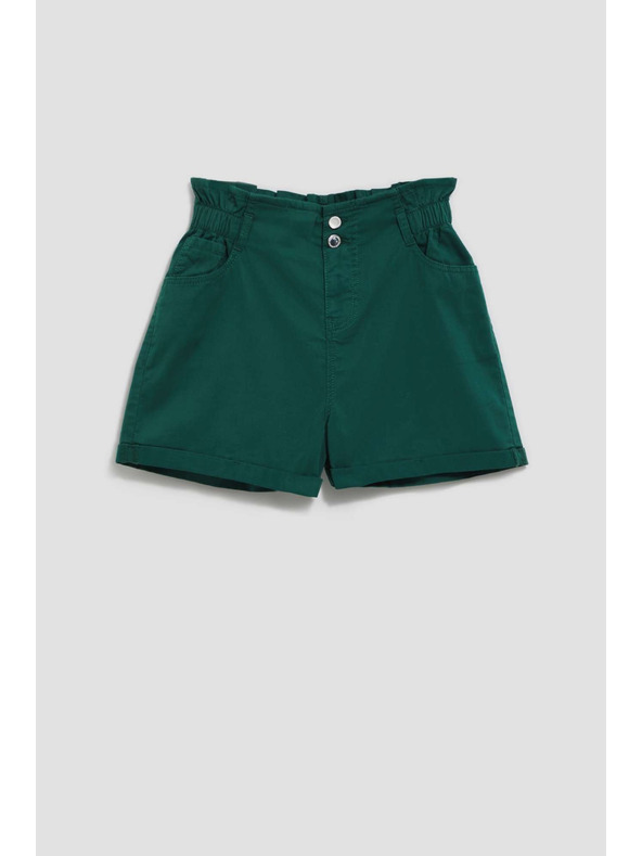 Moodo Dark green women's shorts Moodo