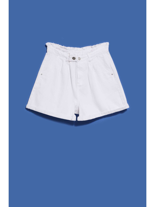 Moodo Biele dámske šortky Moodo