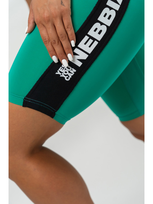 Nebbia Cyklistické šortky s vysokým pásom ICONIC 238 XS,zelená