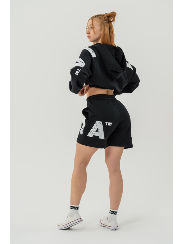 Nebbia Teplákové šortky 6" MUSCLE MOMMY 624 XS,black