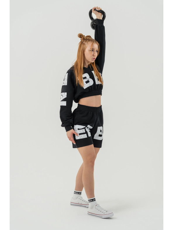 Nebbia Teplákové šortky 6" MUSCLE MOMMY 624 XS,black