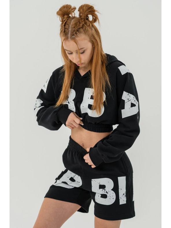 Nebbia Teplákové šortky 6" MUSCLE MOMMY 624 XS,black