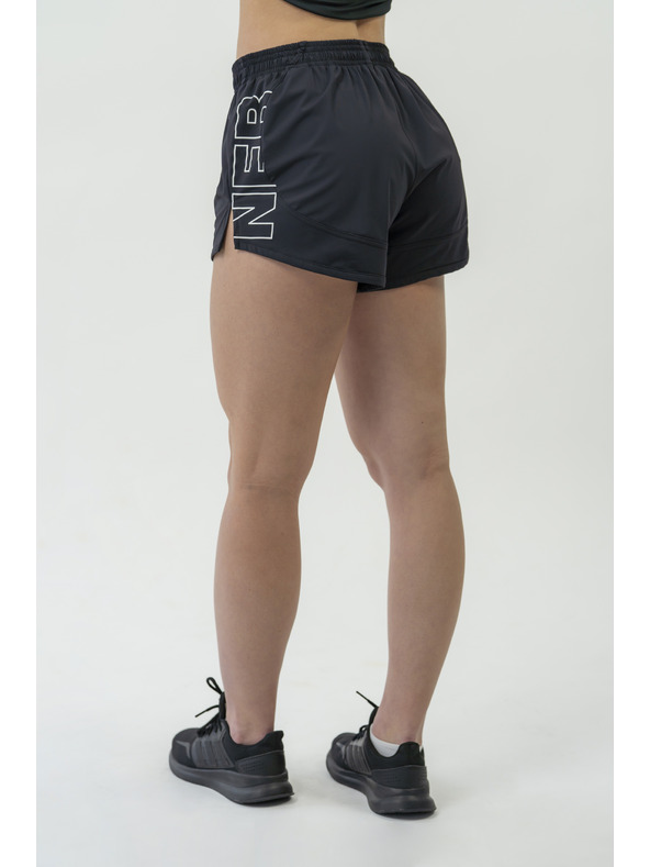 Nebbia Šortky FIT Activewear so skrytým vreckom 442 XS,čierna
