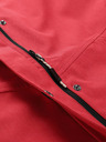 ALPINE PRO Červený dámsky nepremokavý kabát s membránou ptx Alpine Pro PERFETA