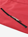 ALPINE PRO Červený dámsky nepremokavý kabát s membránou ptx Alpine Pro PERFETA