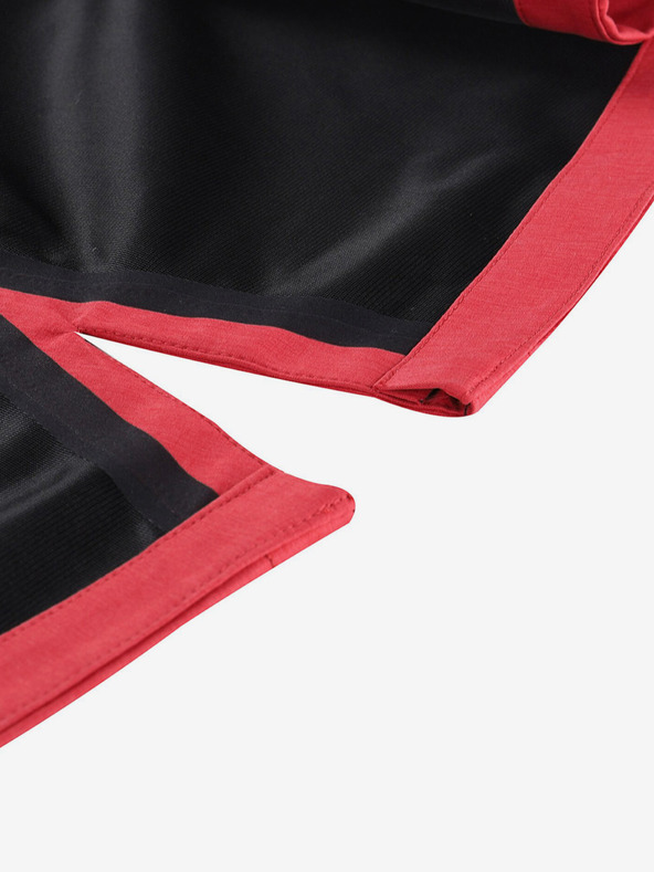 ALPINE PRO Červený dámsky nepremokavý kabát s membránou ptx Alpine Pro PERFETA