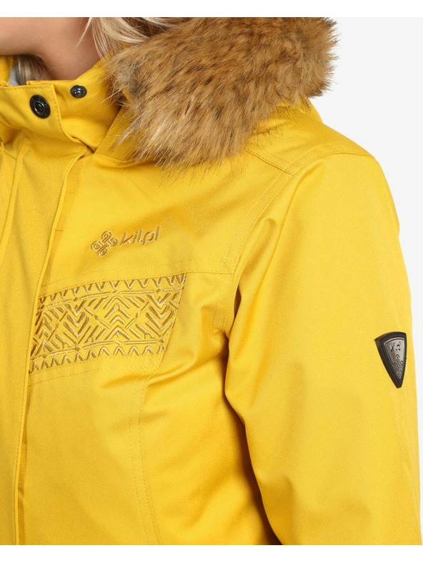 Kilpi Dámsky zimný kabát Kilpi PERU-W Zlatá