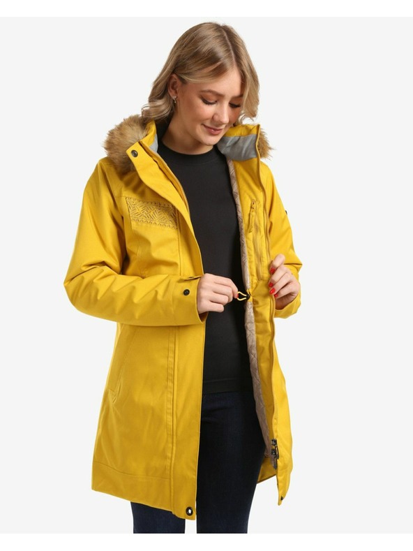 Kilpi Dámsky zimný kabát Kilpi PERU-W Zlatá