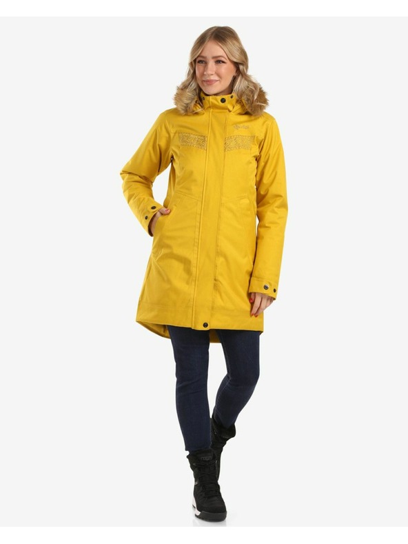 Kilpi Dámsky zimný kabát Kilpi PERU-W Zlatá