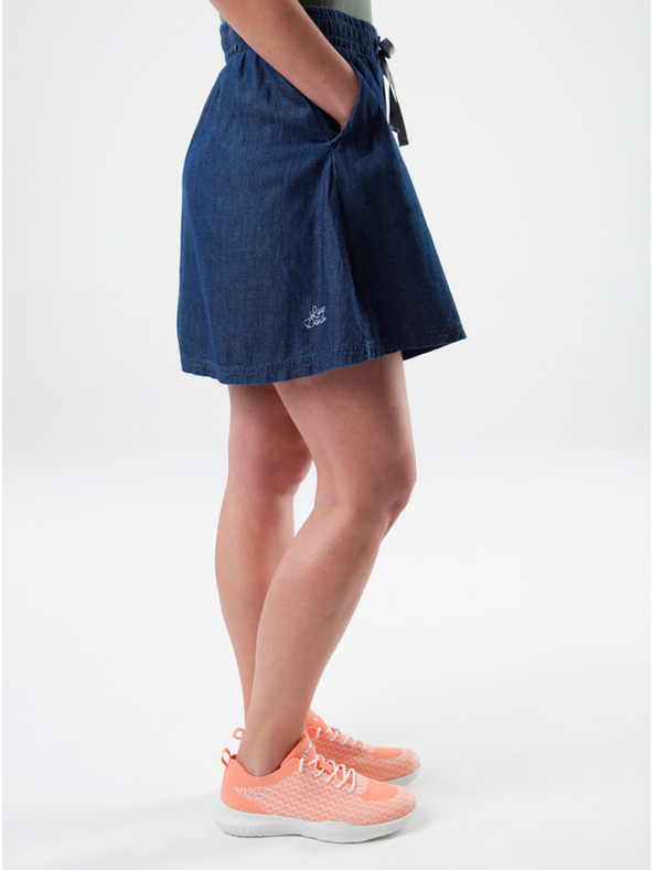 Loap Tmavmodrá dámska sukňa s vreckami LOAP