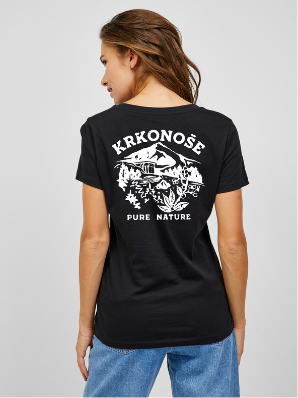ZOOT.Original Čierne dámske tričko ZOOT.Original Krkonoše