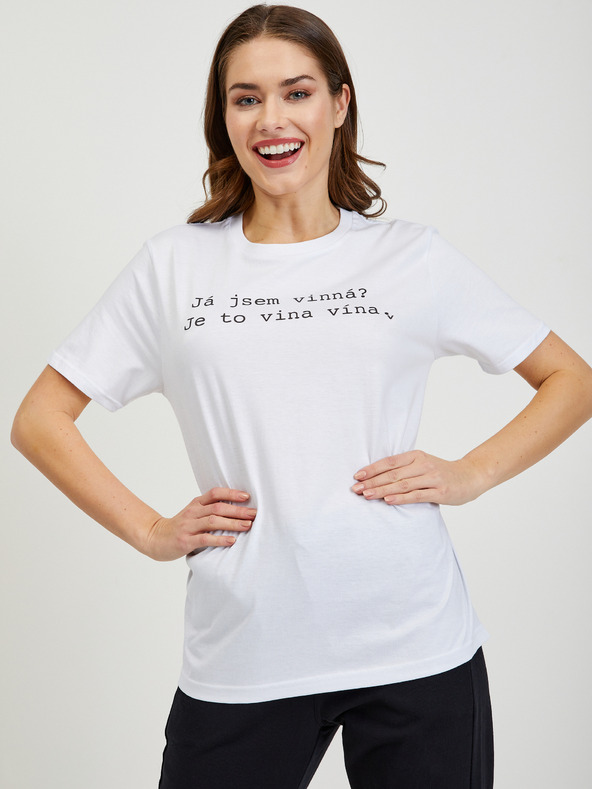 ZOOT.Original Biele dámske tričko ZOOT Original Som vinná
