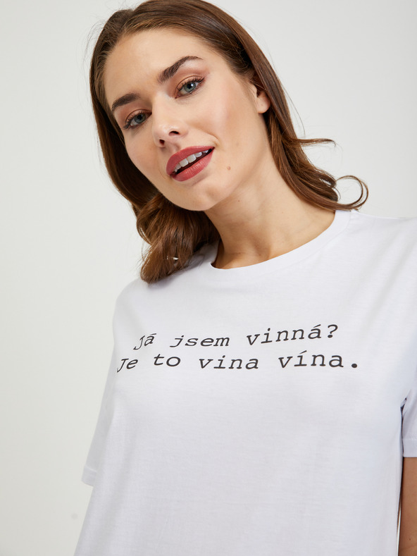 ZOOT.Original Biele dámske tričko ZOOT Original Som vinná