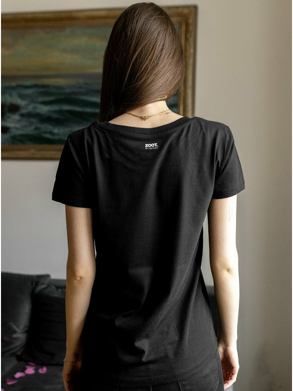 ZOOT.Original Čierne dámske tričko ZOOT Original Love Vole
