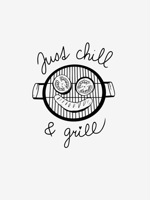 ZOOT.Original Biele dámske tričko ZOOT.Original Just chill & grill