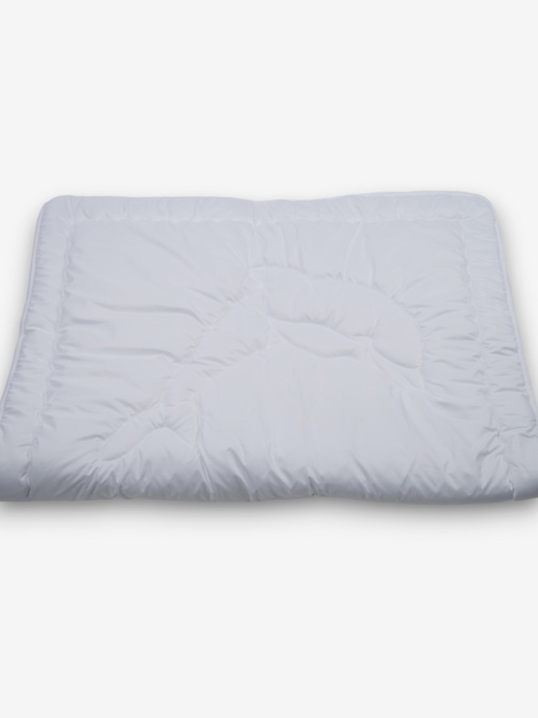 Kvalitex Letná detská prikrývka a vankúšik do postieľky biela Kvalitex