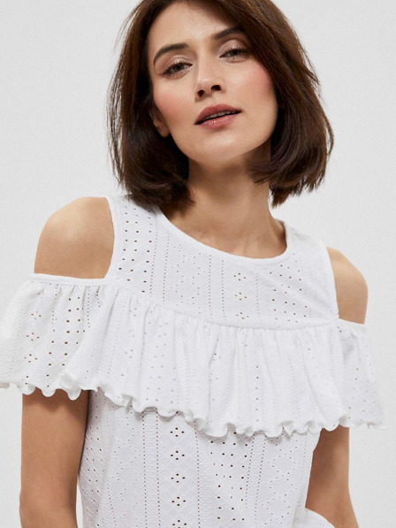 Moodo Biela dámska blúzka Moodo