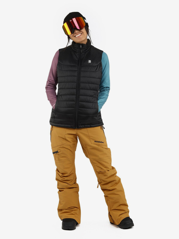 Horsefeathers Dámska vesta Ester Horsefeathers - čierna