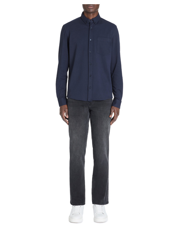 Celio Tmavomodrá pánska košeľa Celio Lapic