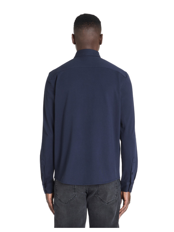 Celio Tmavomodrá pánska košeľa Celio Lapic