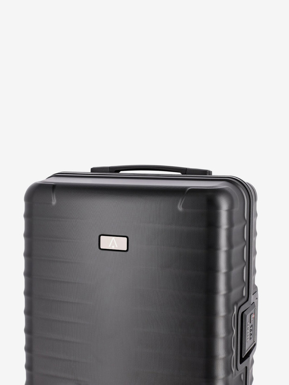 Titan Čierny cestovný kufor Titan Litron Frame S